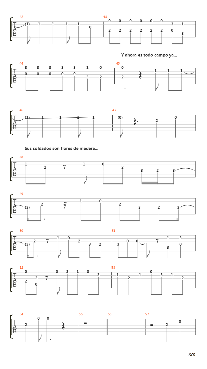 La Vereda De La Puerta De Atras吉他谱