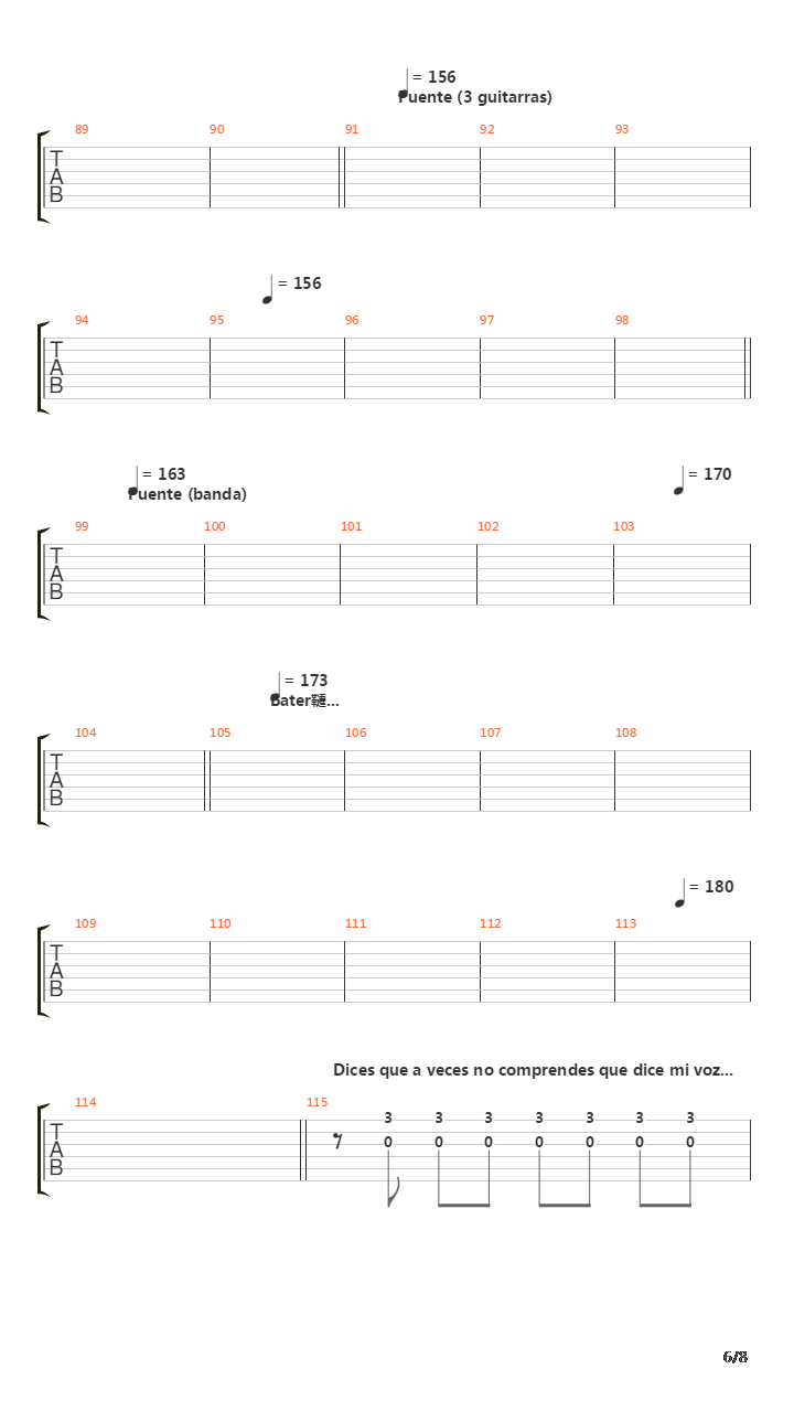 La Vereda De La Puerta De Atras吉他谱