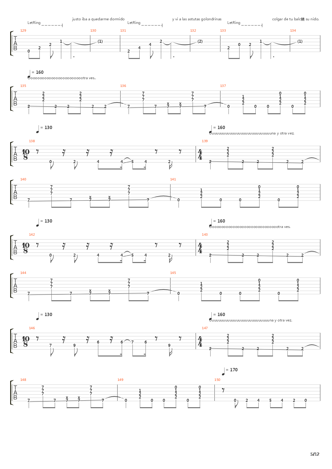 Locura Transitoria Acustico吉他谱