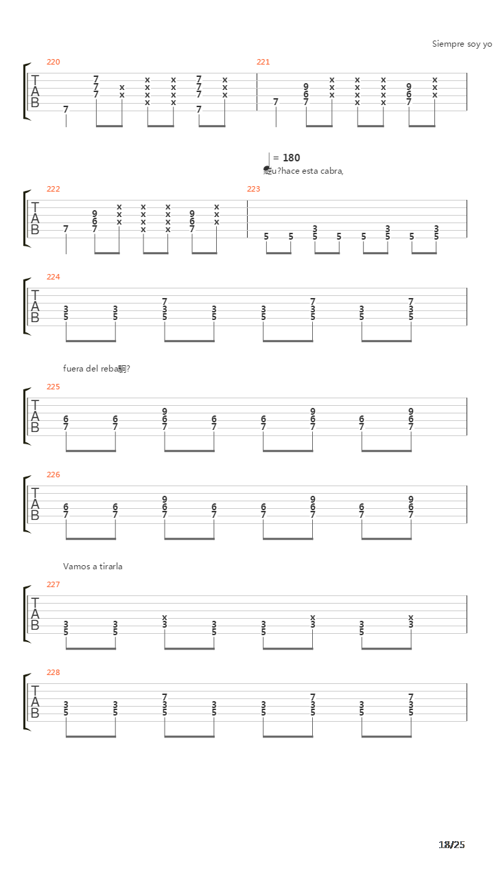 Locura Transitoria Acustico吉他谱