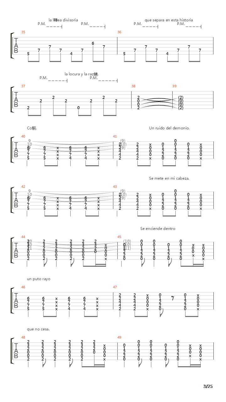 Locura Transitoria Acustico吉他谱