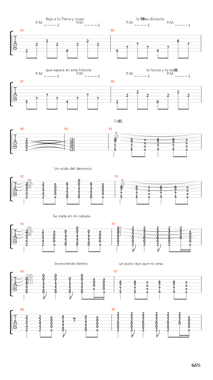 Locura Transitoria Acustico吉他谱