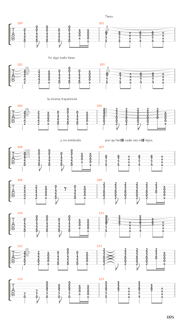 Locura Transitoria Acustico吉他谱