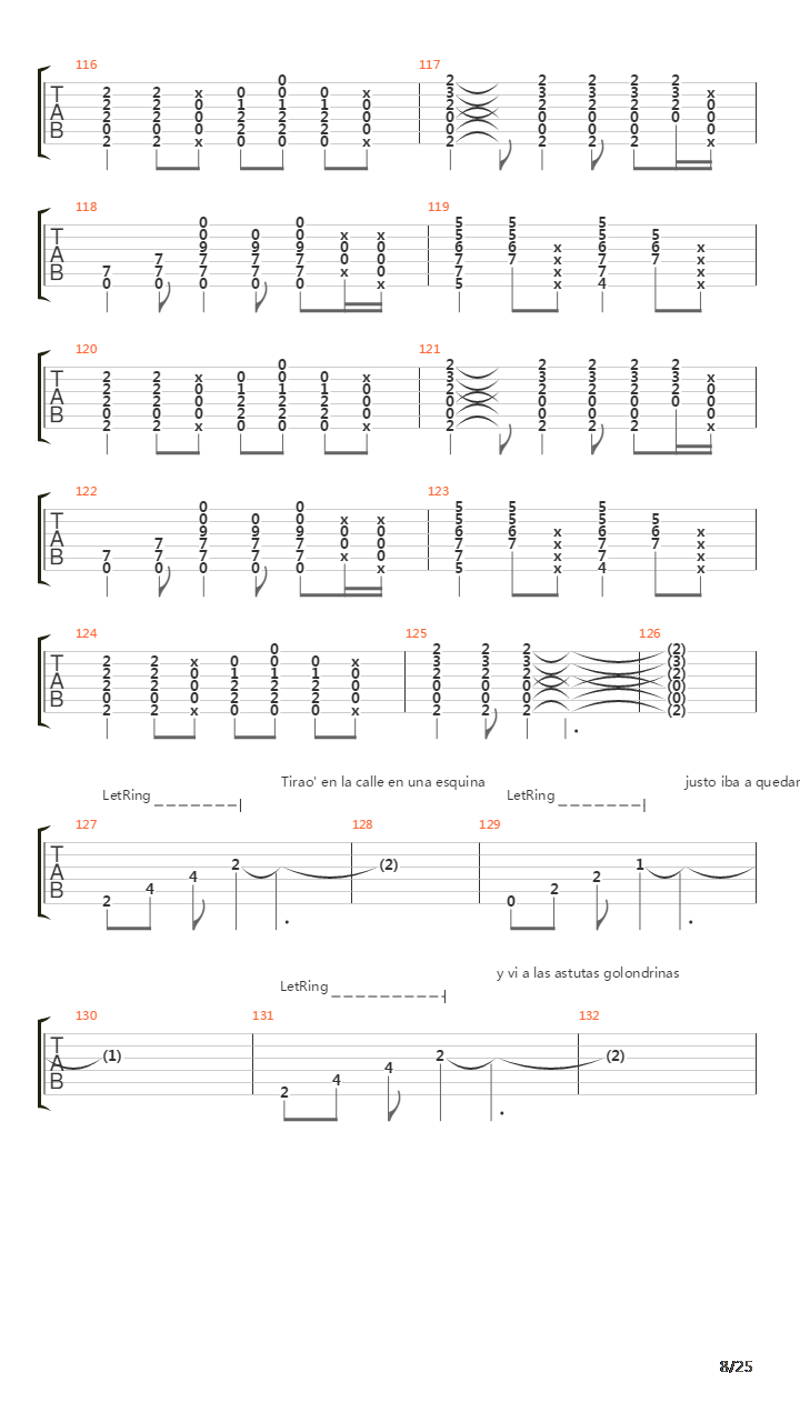 Locura Transitoria Acustico吉他谱