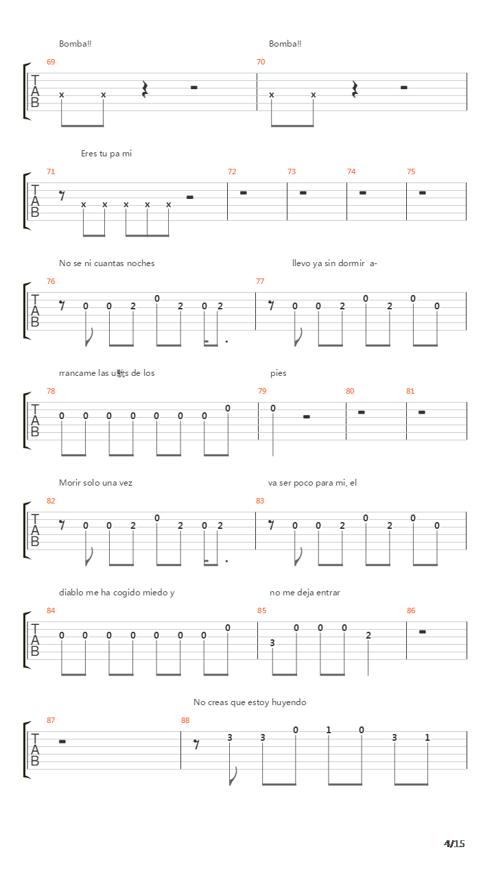 Pedr Fragmento吉他谱