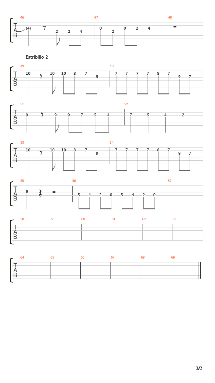 Rase Una Vez吉他谱