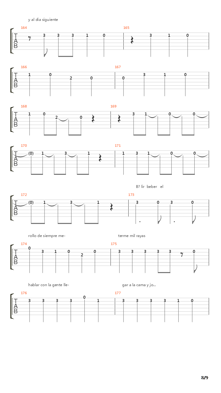 Salir吉他谱