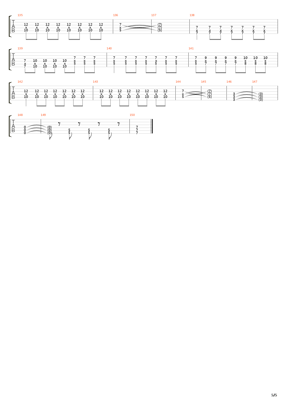 Deadly Weapons吉他谱