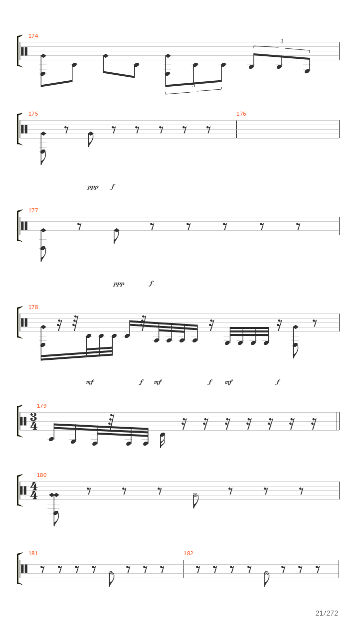 I Have Made My Bed In Darkness Drum Track吉他谱