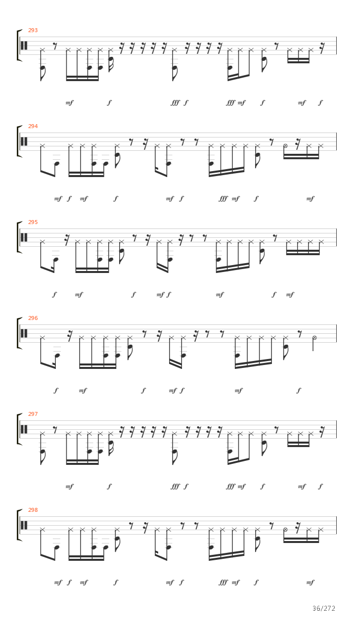 I Have Made My Bed In Darkness Drum Track吉他谱