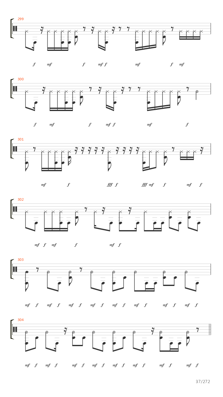 I Have Made My Bed In Darkness Drum Track吉他谱