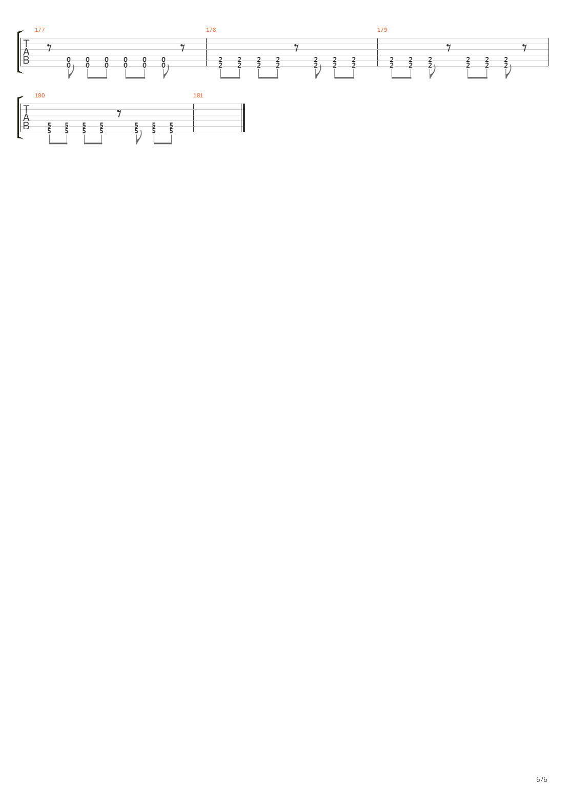 Misdirection吉他谱