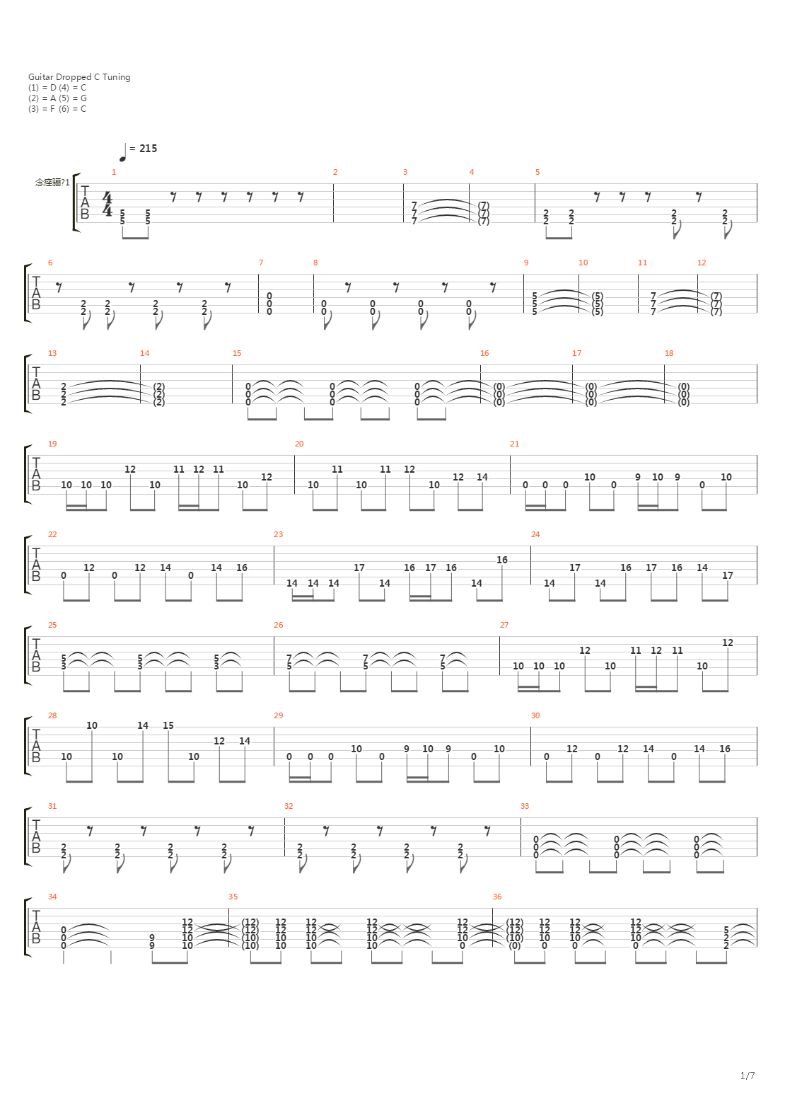 Set And Setting吉他谱