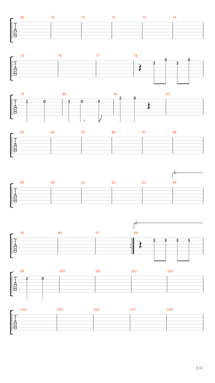 La Ballata Del Mich吉他谱