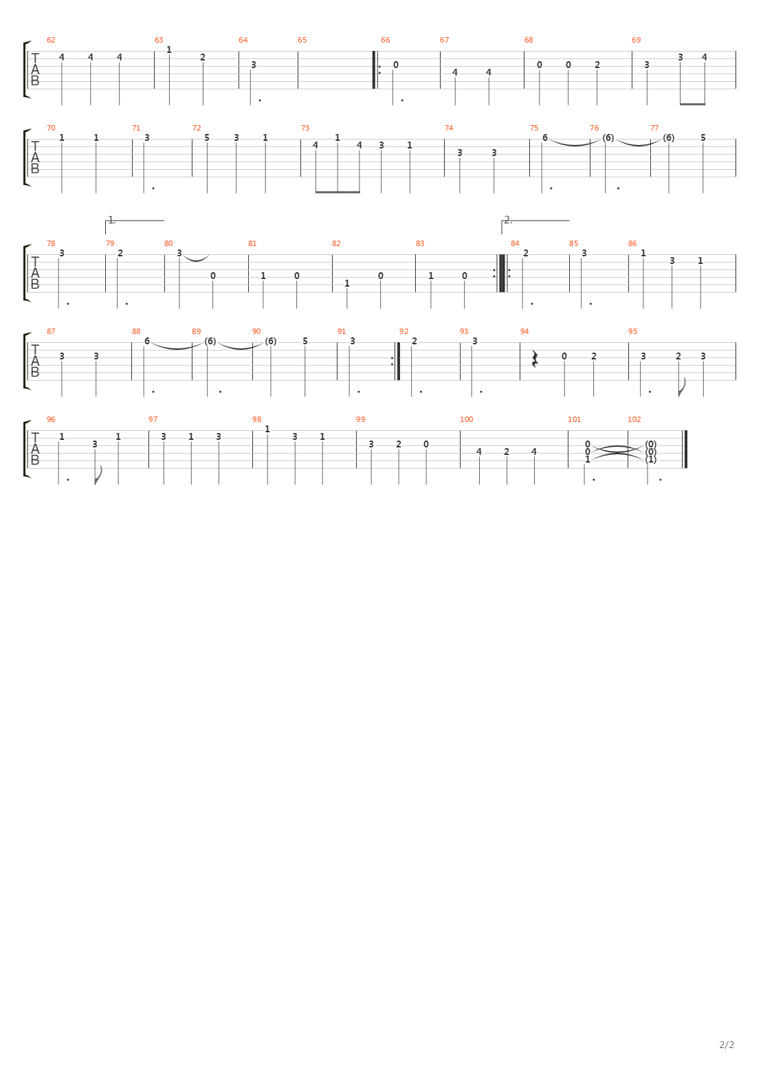 Via Del Campo吉他谱