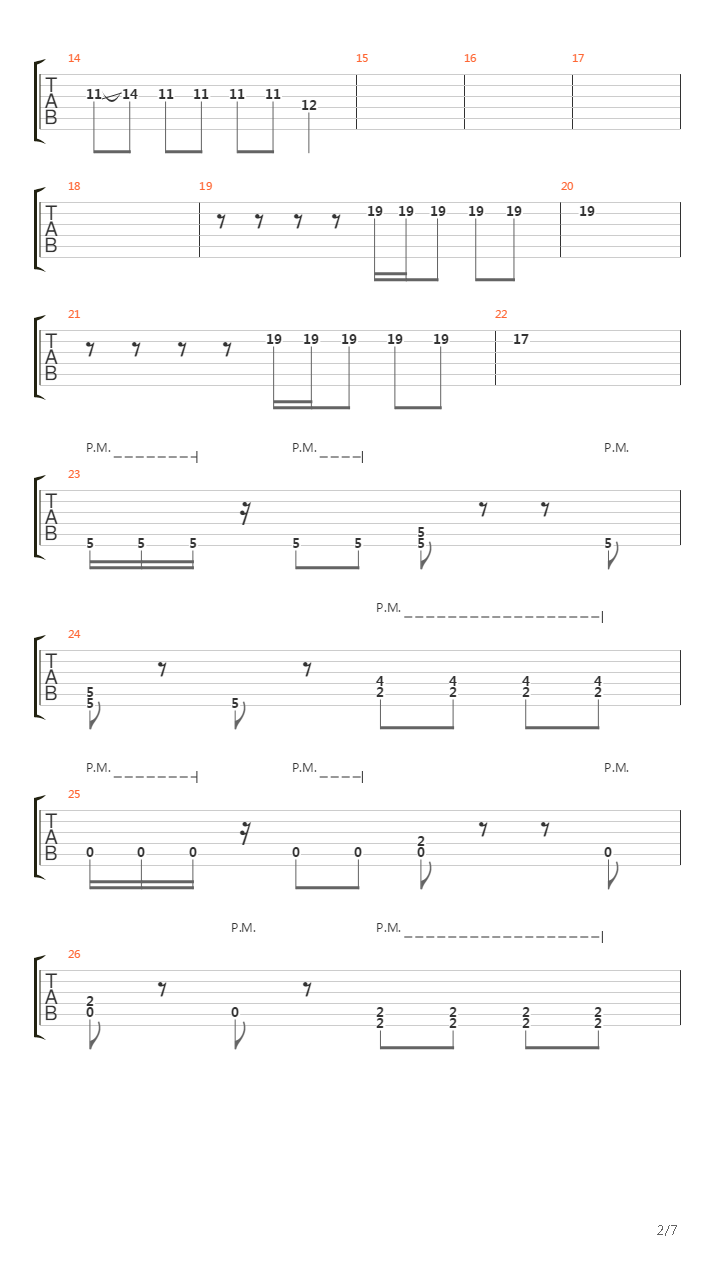 Slip Of The Lip吉他谱