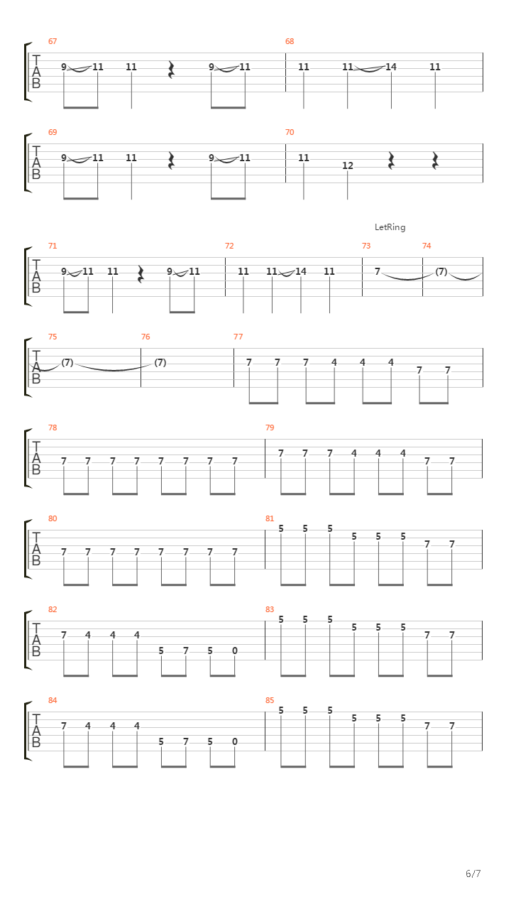 Slip Of The Lip吉他谱