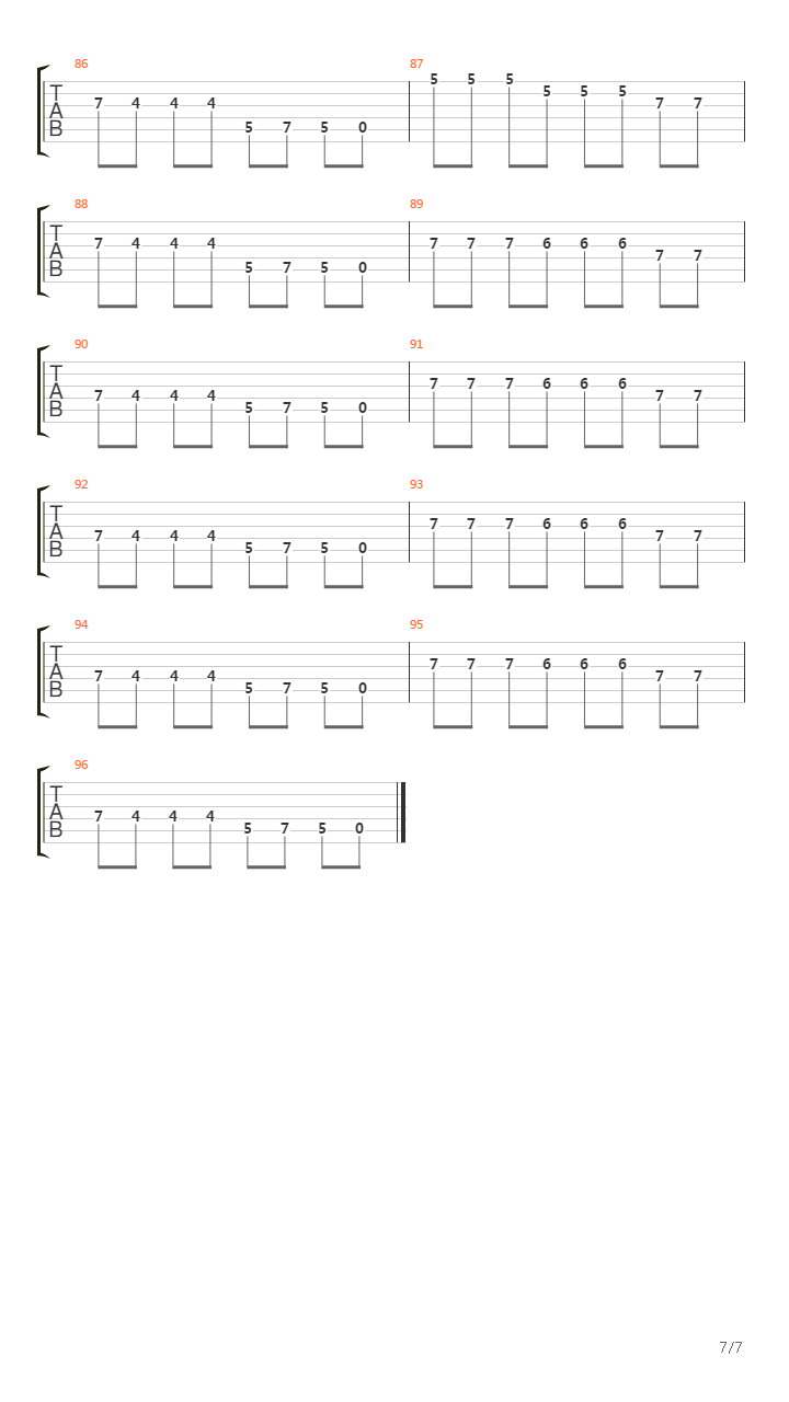 Slip Of The Lip吉他谱