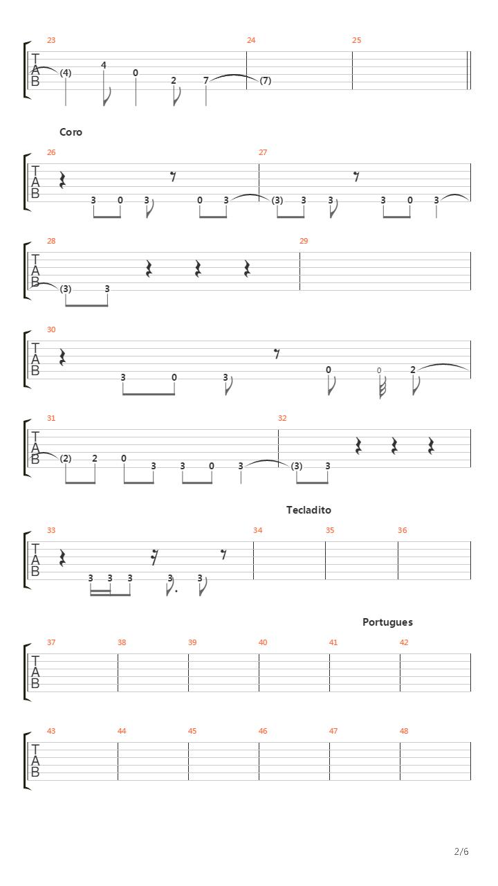 Caralho Voador吉他谱