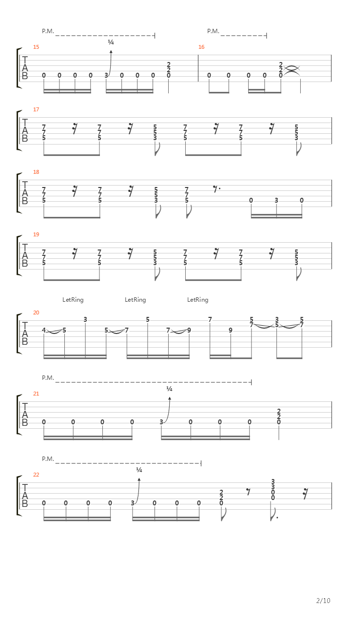 Falling To Pieces吉他谱