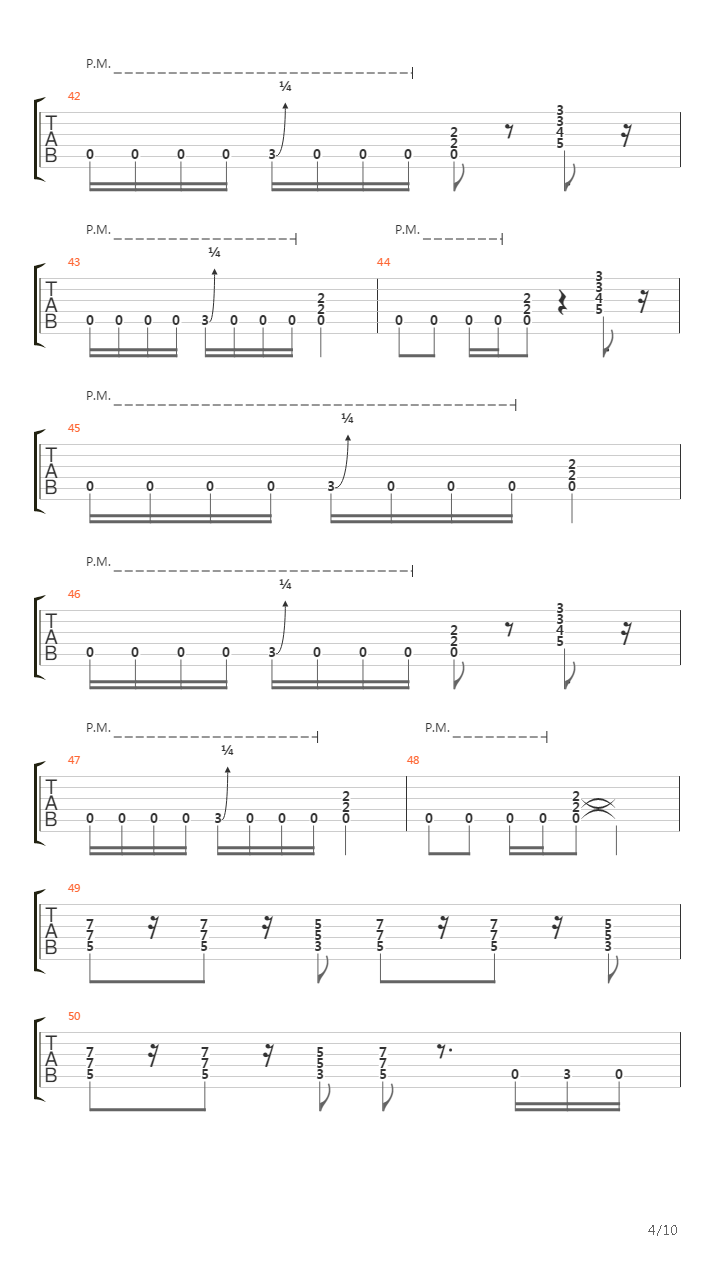 Falling To Pieces吉他谱