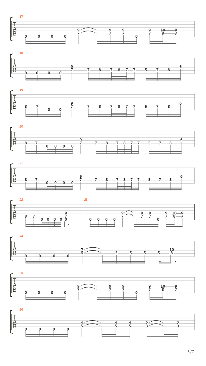 Smaller And Smaller吉他谱