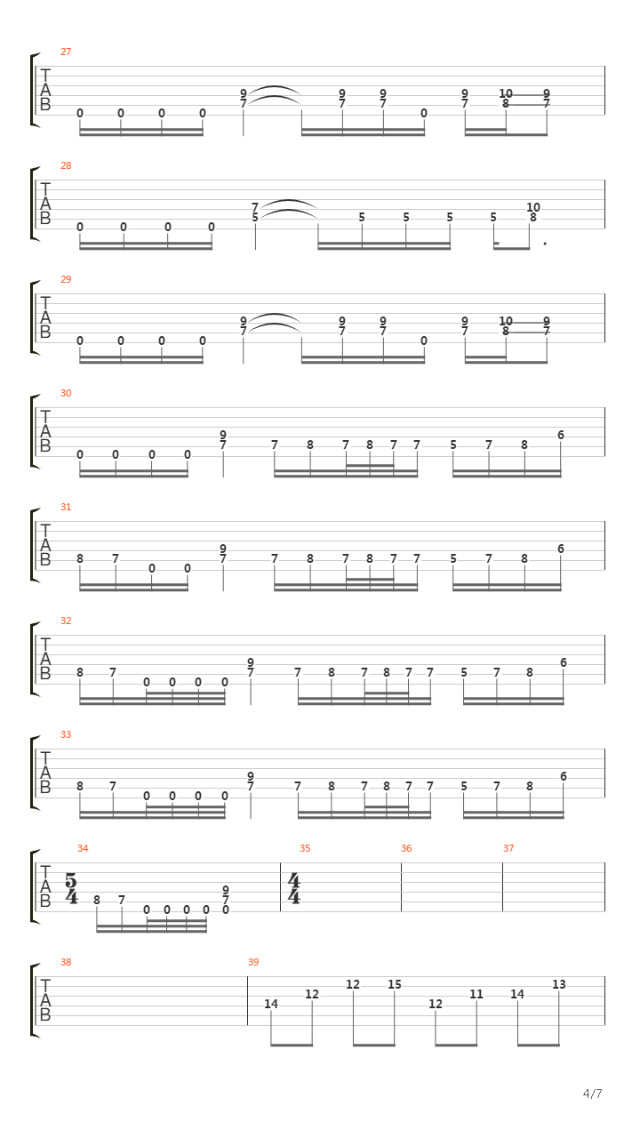 Smaller And Smaller吉他谱