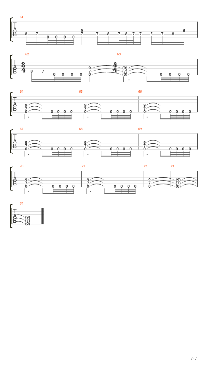 Smaller And Smaller吉他谱