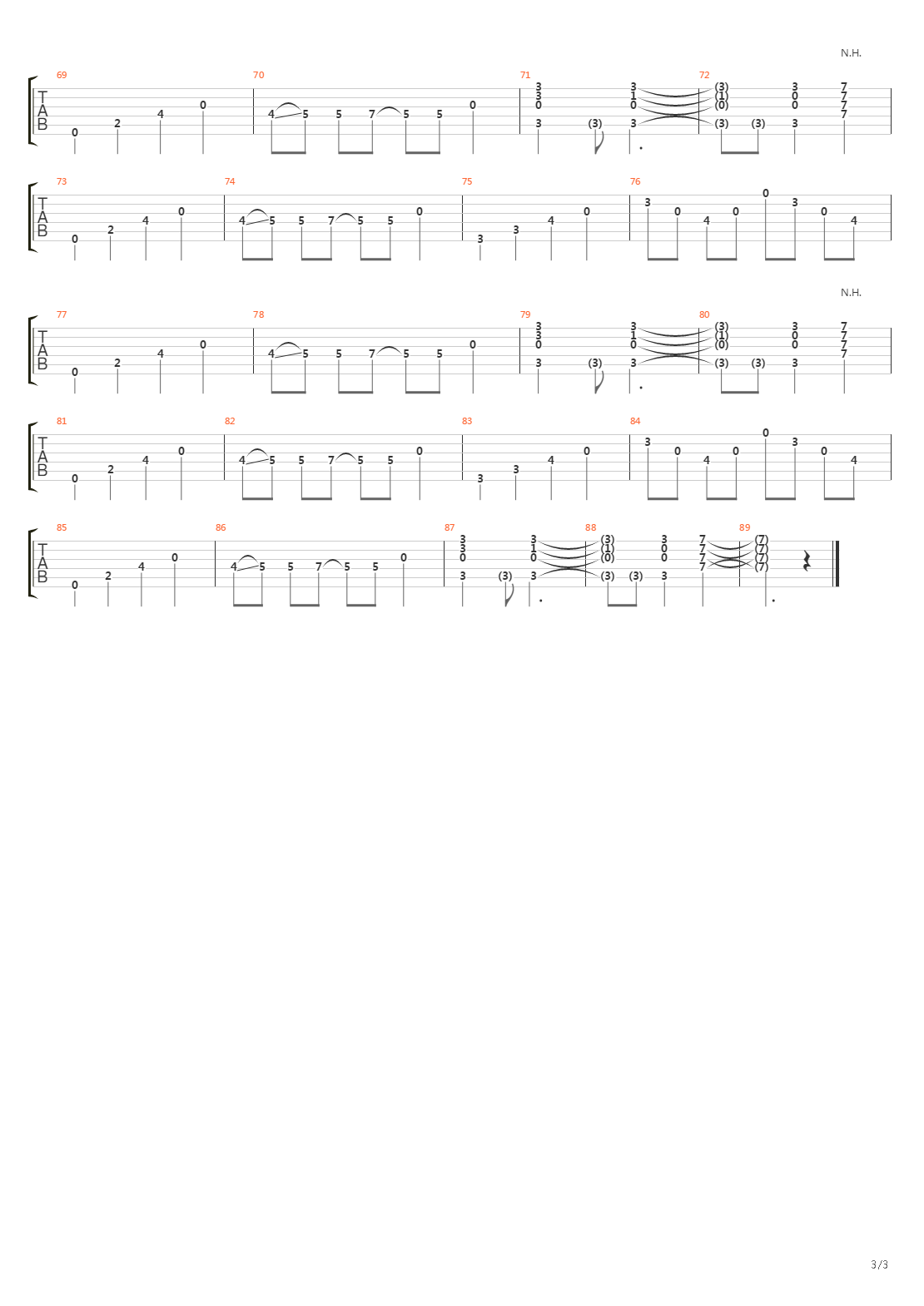 Distance吉他谱