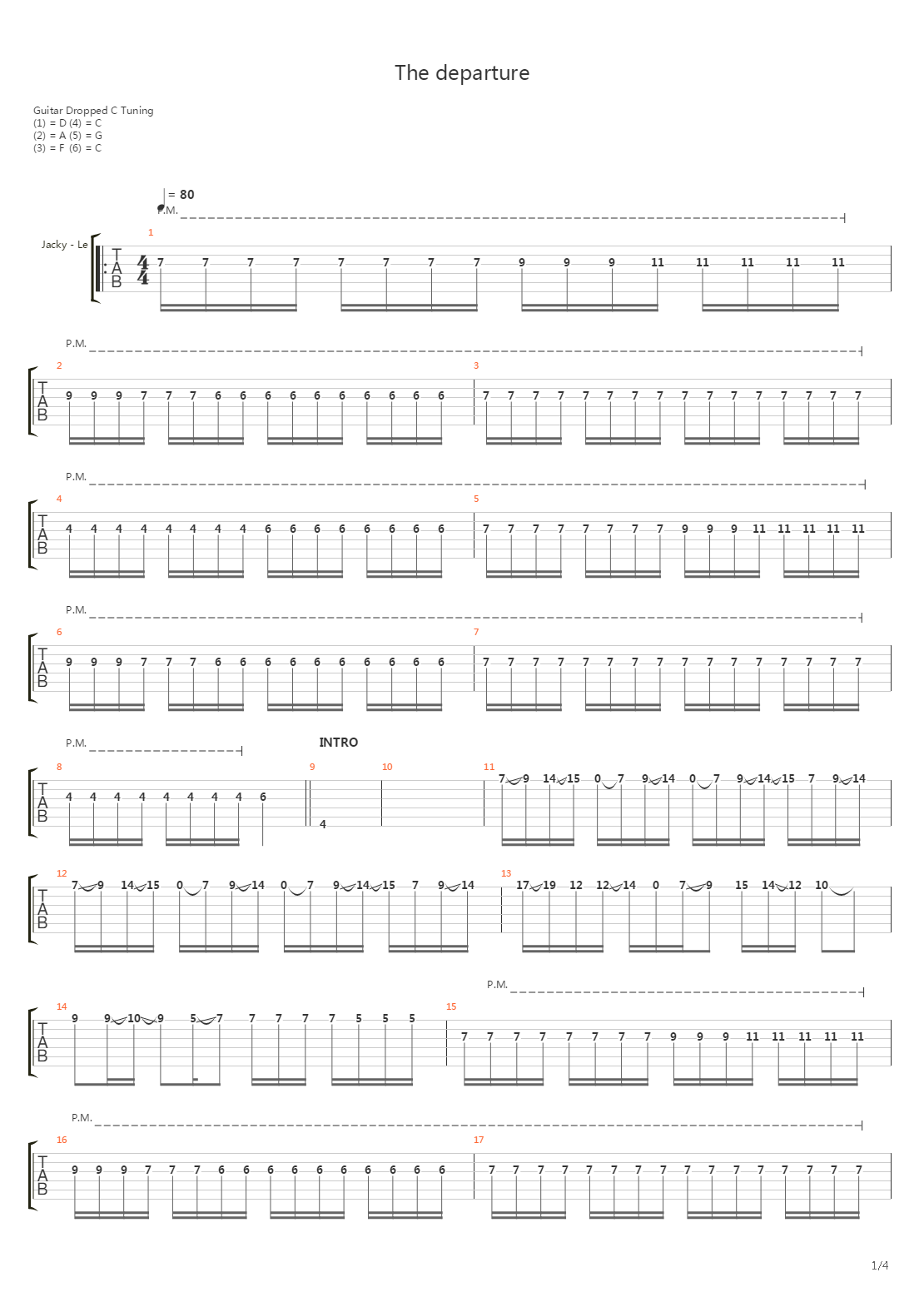 The Departure吉他谱