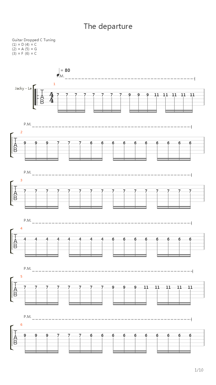 The Departure吉他谱