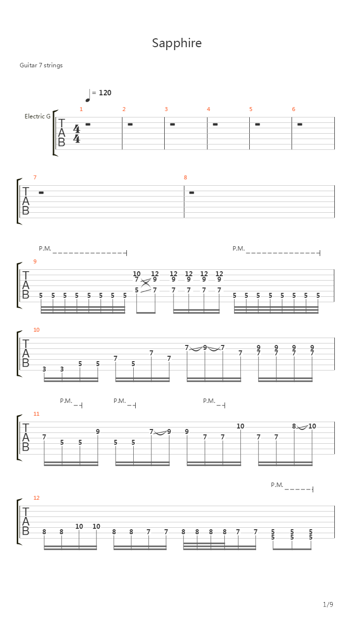 Sapphire吉他谱