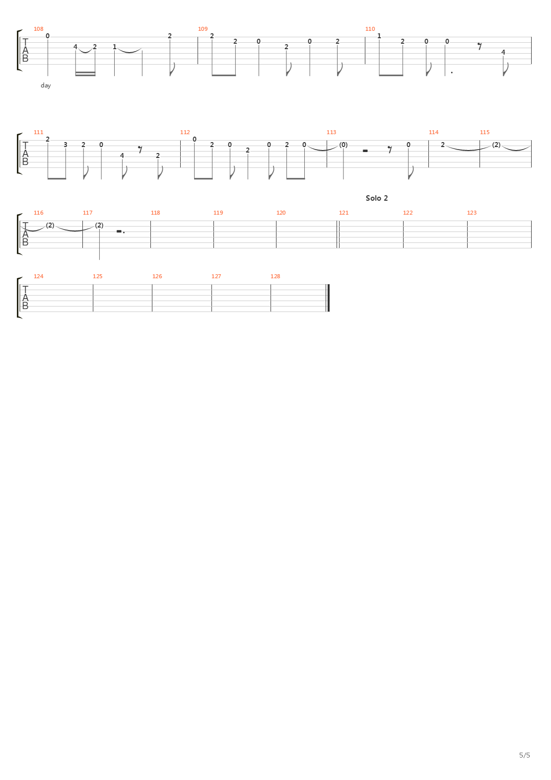 The Way吉他谱