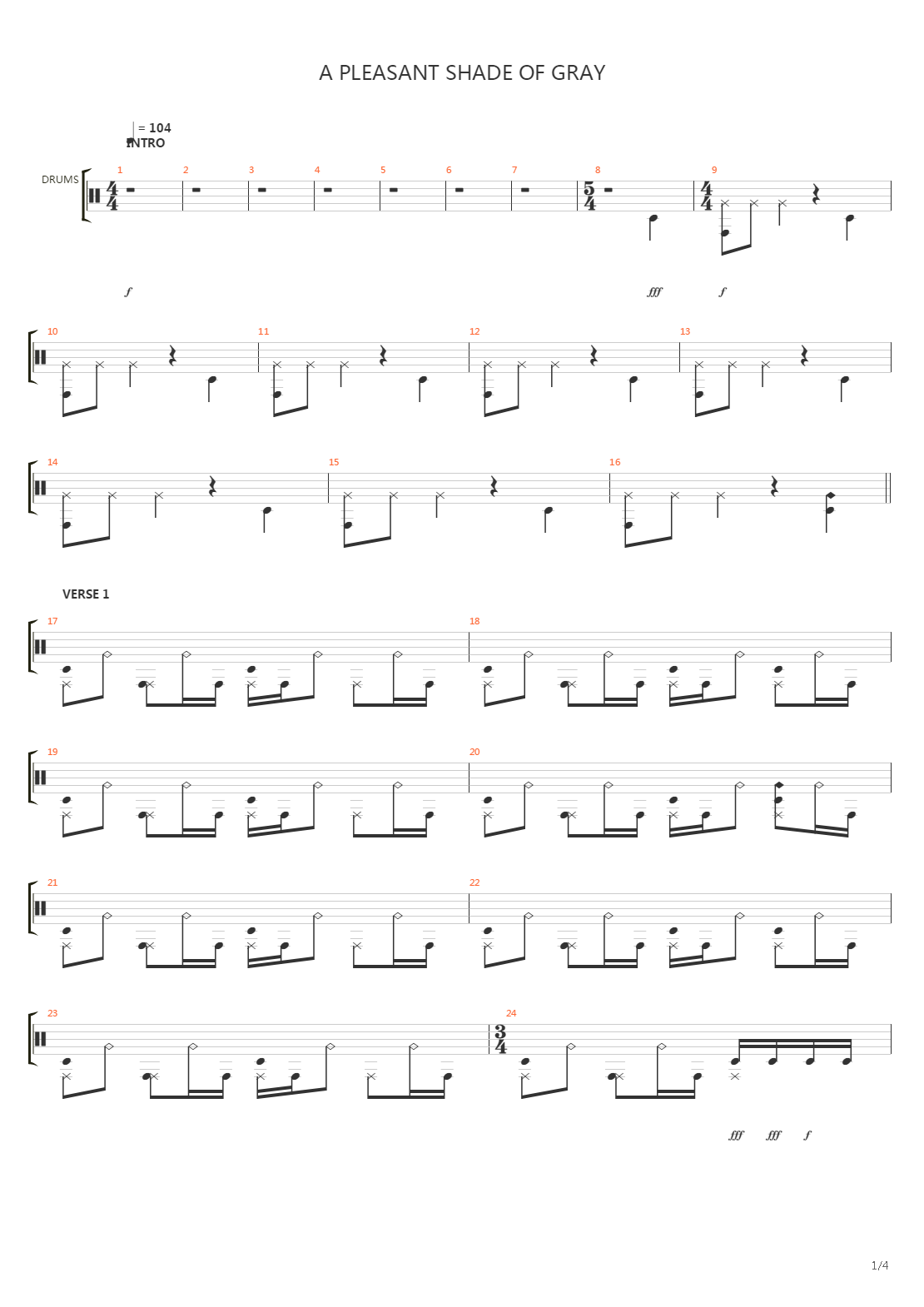 A Pleasant Shade Of Grey Part 2吉他谱