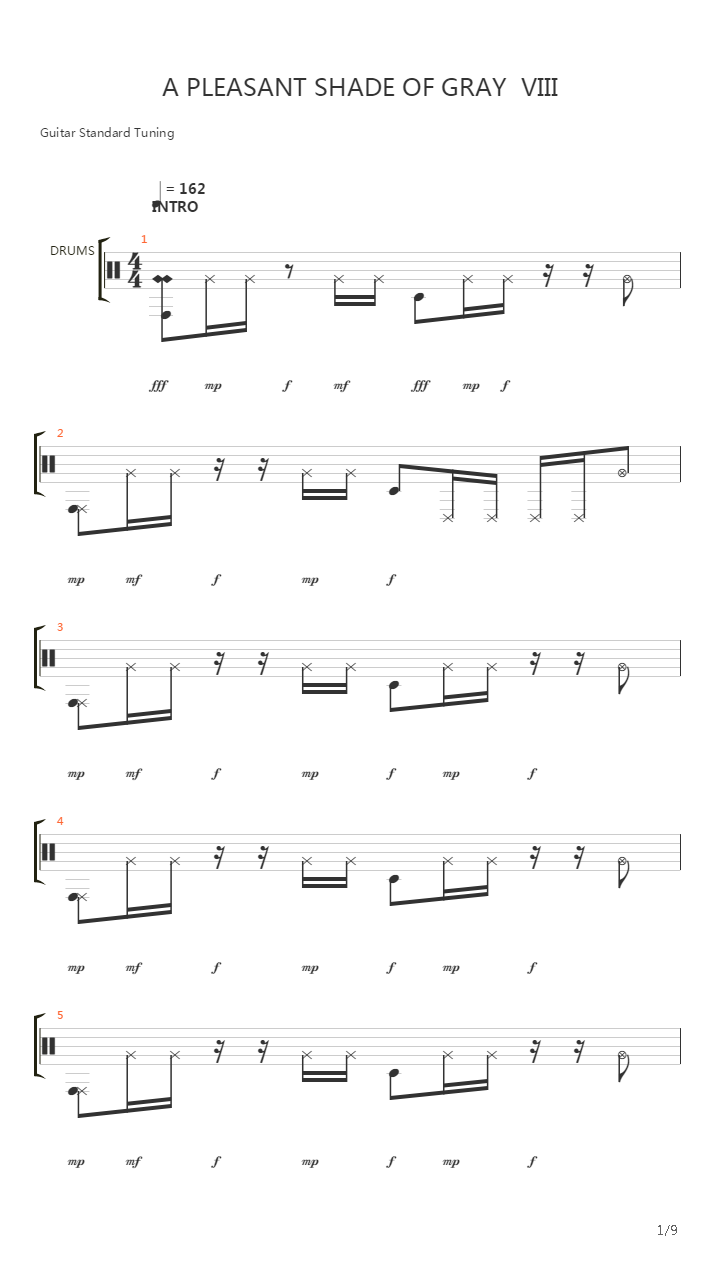 A Pleasant Shade Of Grey吉他谱