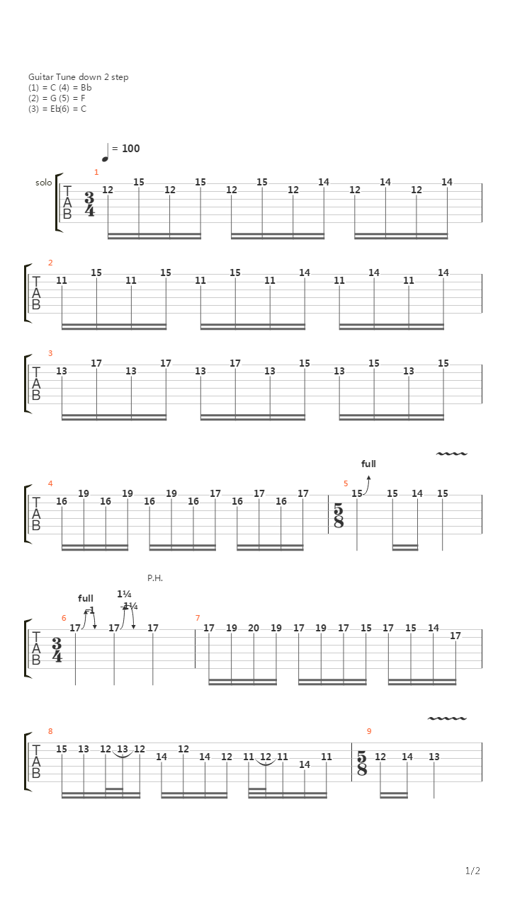 Fall Of Man吉他谱