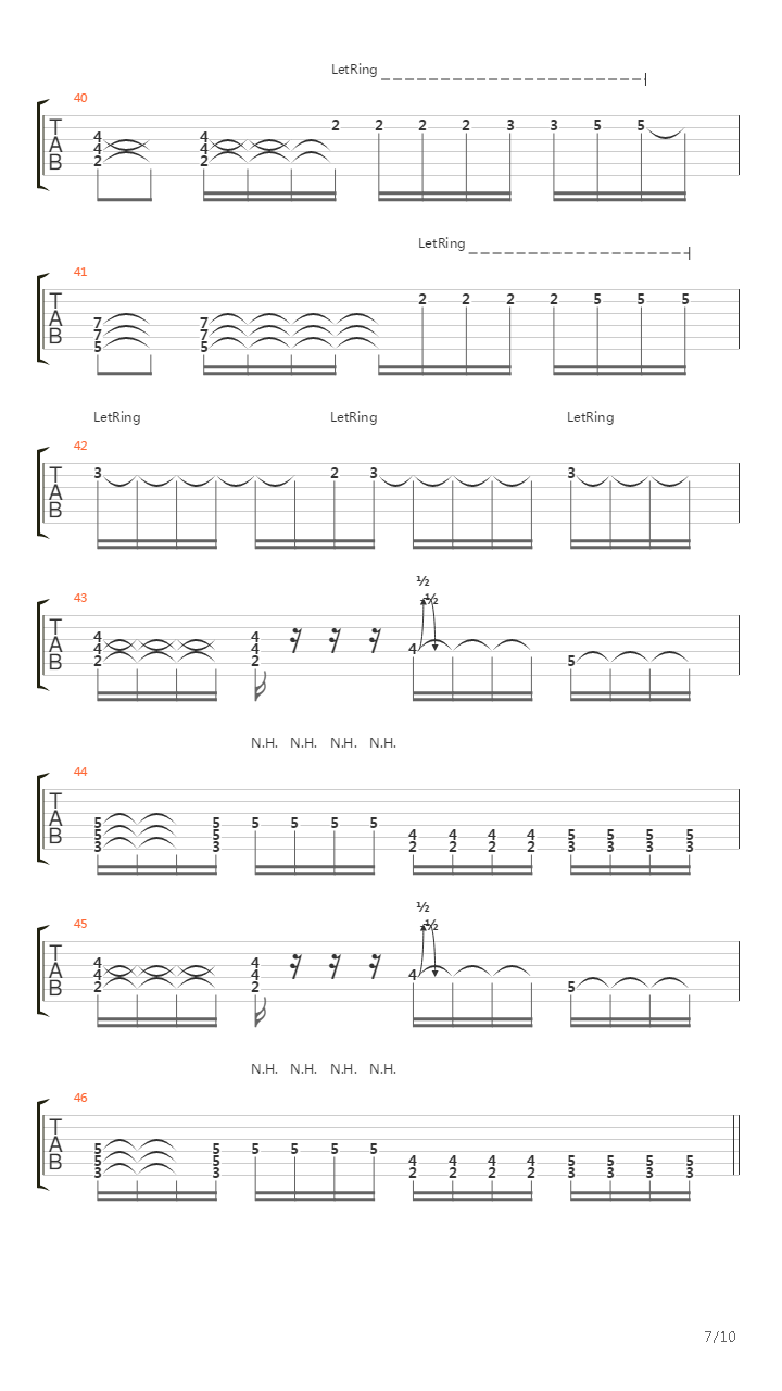Feedback吉他谱
