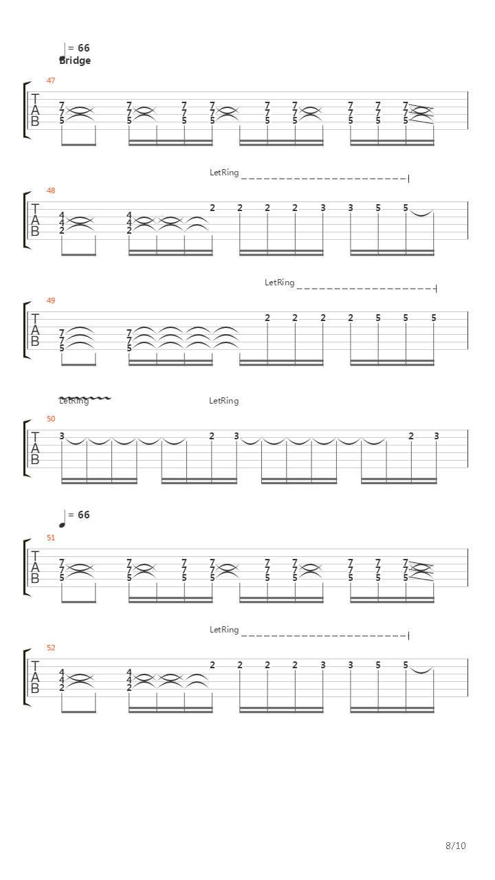 Feedback吉他谱
