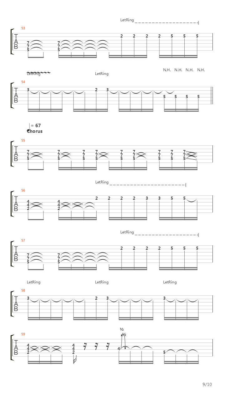 Feedback吉他谱