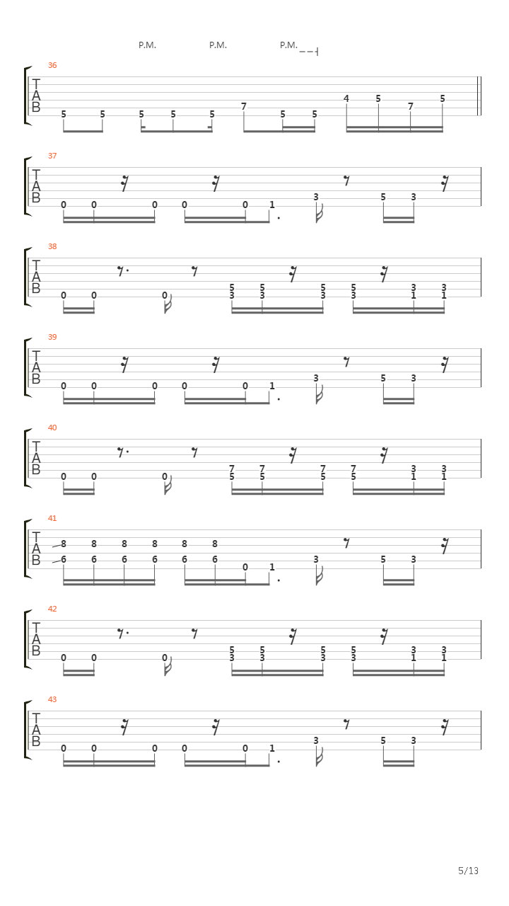 The Point Of No Return吉他谱
