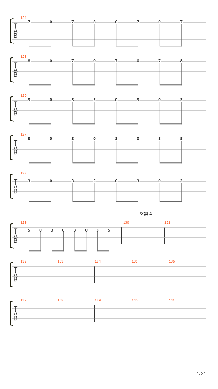 The Ghost吉他谱