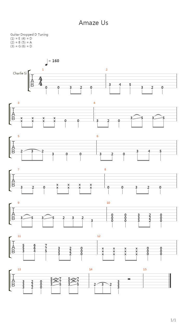 Amaze Us吉他谱
