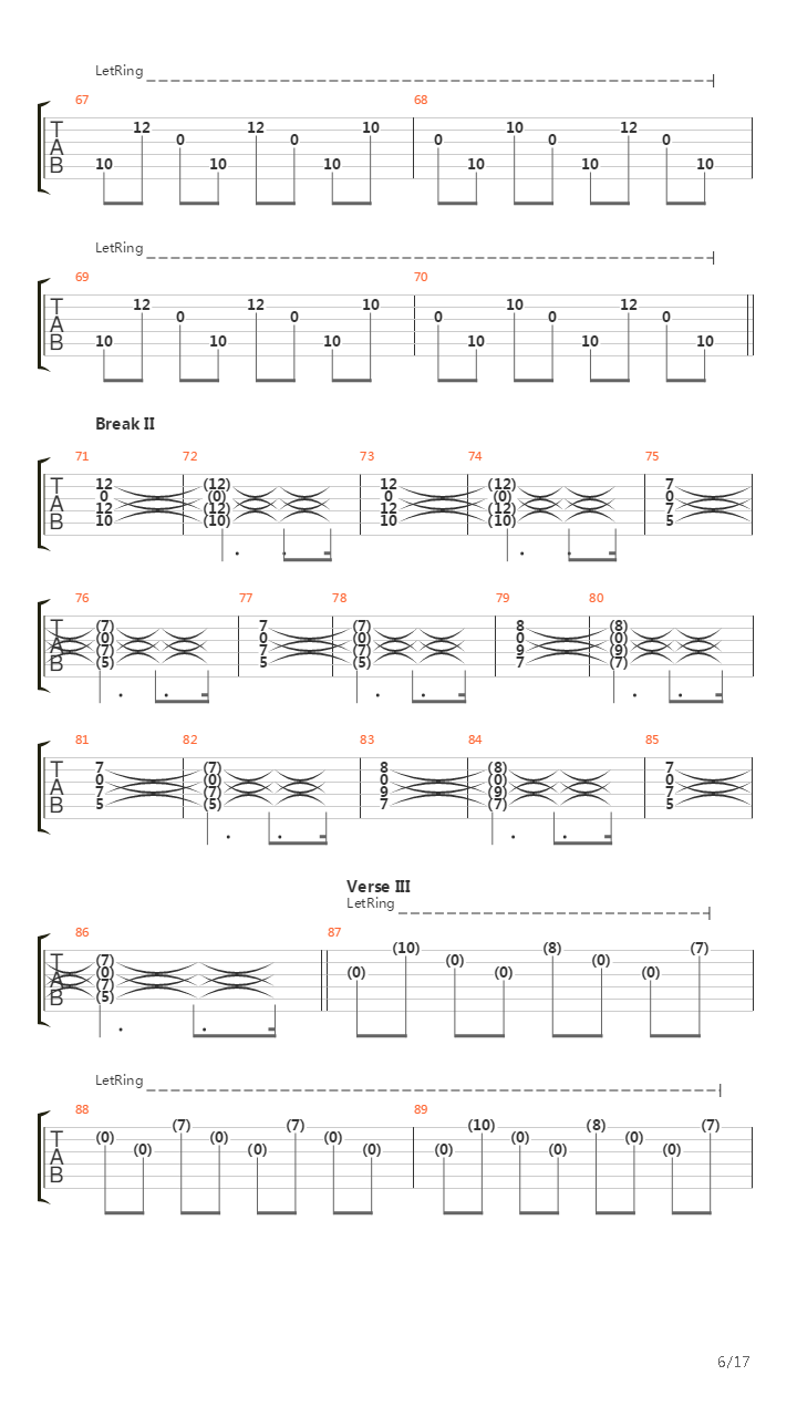 Mono吉他谱