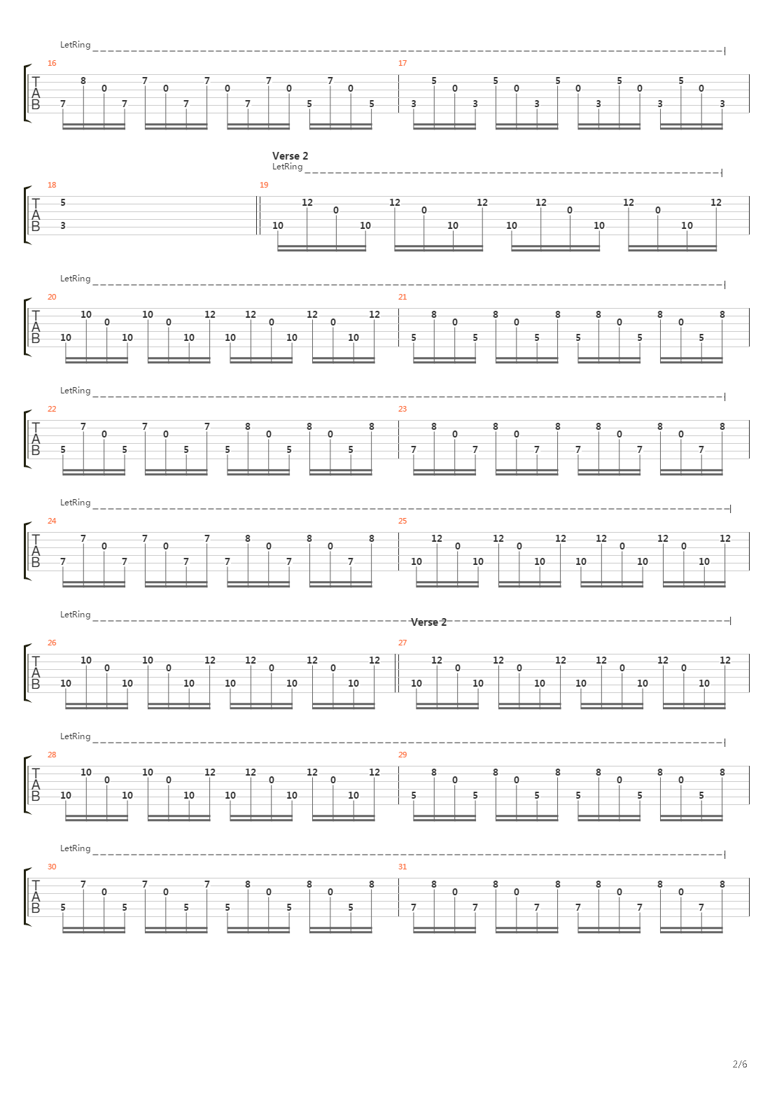 Mono吉他谱