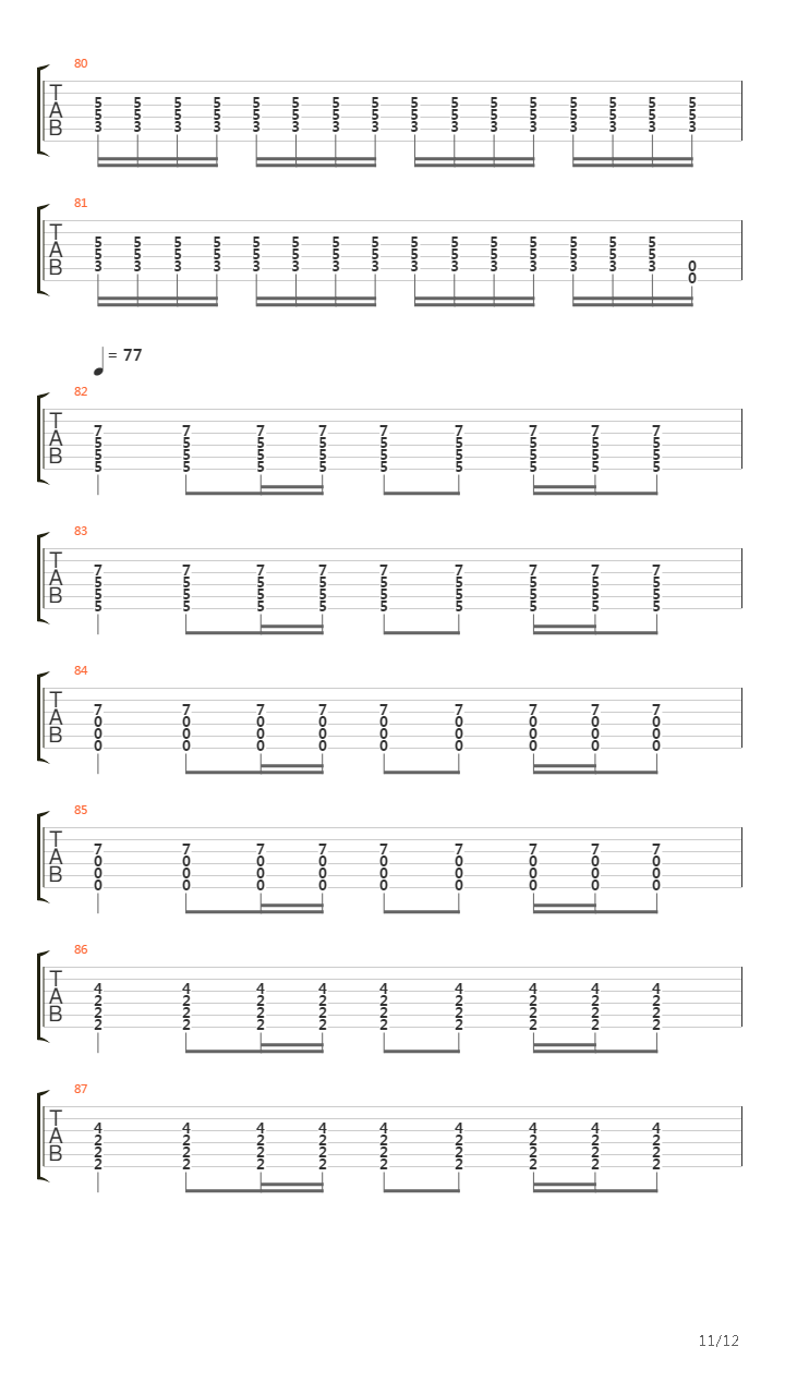 Mono吉他谱