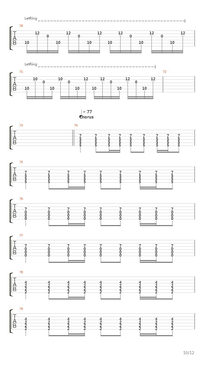 Mono吉他谱