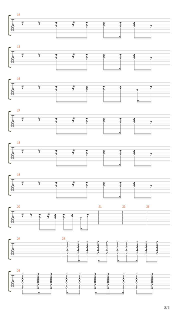 Per Sempre吉他谱