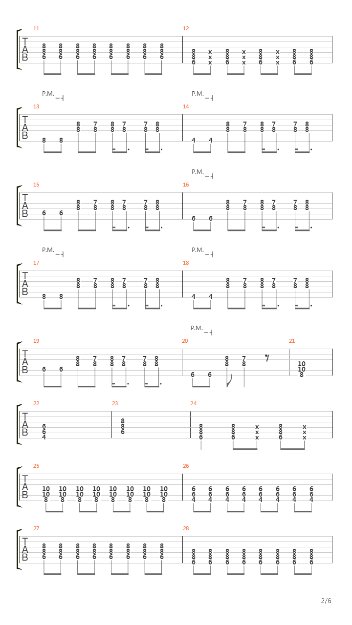 Per Sempre吉他谱
