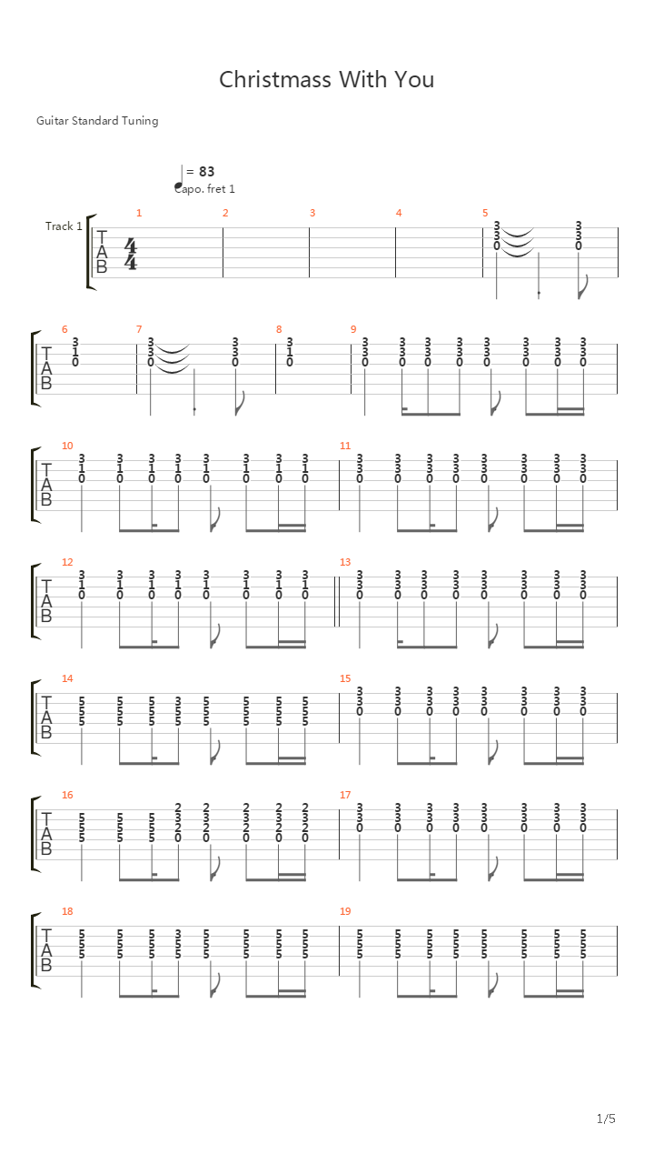 Christmas With You吉他谱