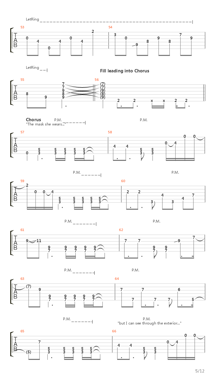 Through The Exterior吉他谱